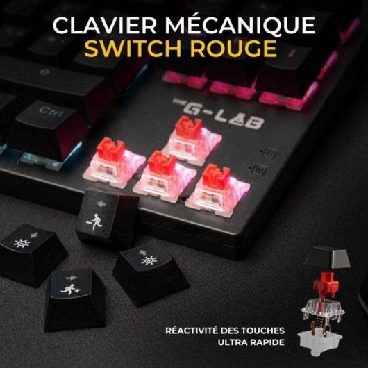 Pack Teclado y Ratón The G-lab Mercury EX Combo Gaming Mecánico