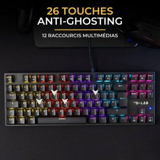 Pack Teclado y Ratón The G-lab Mercury EX Combo Gaming Mecánico
