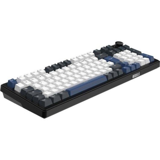 Teclado The G-lab KEYZ Elite 400 HE Gaming Magnético 96% RGB Negro y azul AZERTY