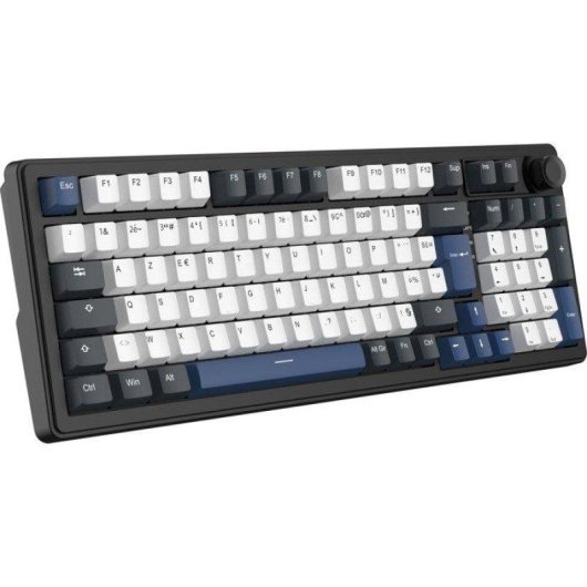 Teclado The G-lab KEYZ Elite 400 HE Gaming Magnético 96% RGB Negro y azul AZERTY