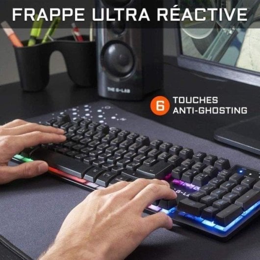 Pack Teclado y Ratón The G-lab Combo KRYPTON Gaming RGB AZERTY