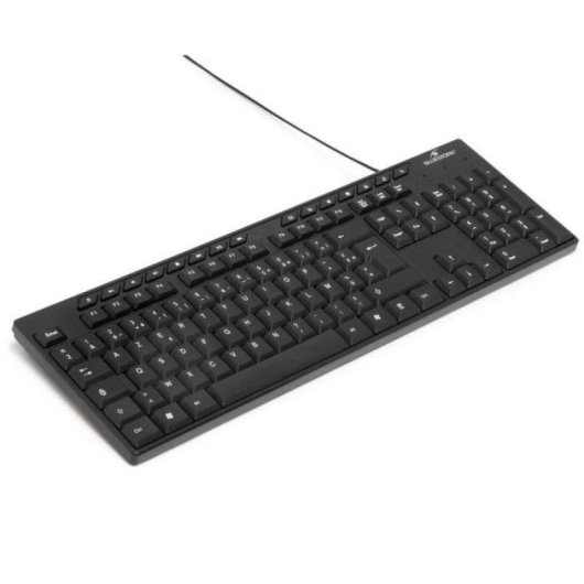 Clavier Bluestork Media Office Cablata Azerty Compatible Windows Noir