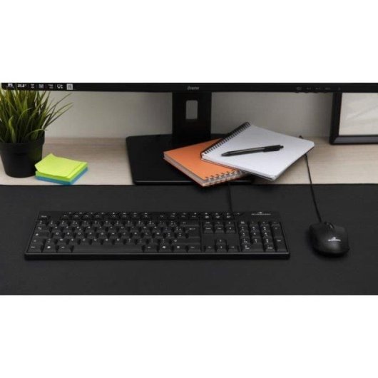 Clavier Bluestork Media Office Cablata Azerty Compatible Windows Noir