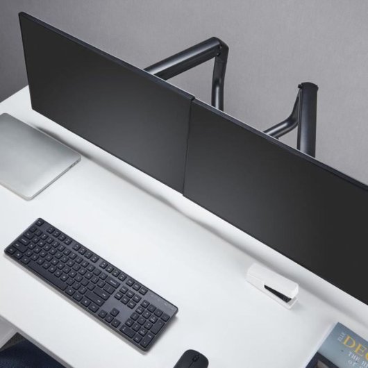 Oplite Mt10 Support Moniteur Double Bras Articulé Bureau 17 à 32" VESA 75x75 à 100x100 Max 8Kg