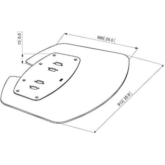 Vogel's PFF 7030 Support de Sol Inclinable pour Moniteur Montage au Sol Gris