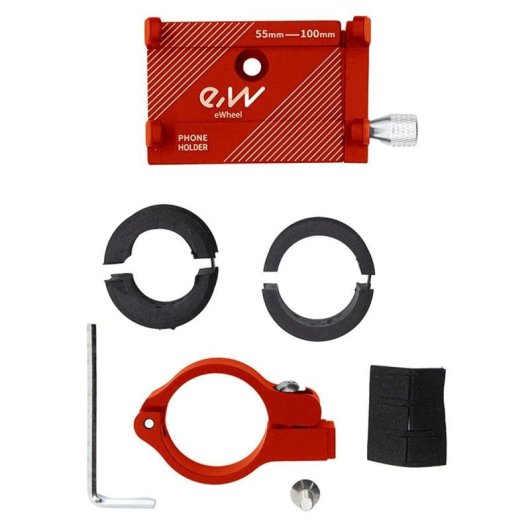 eWheel G81 Suporte de telemovel para guiador vermelho Cto142