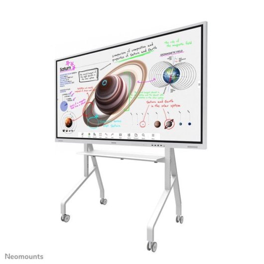 Neomounts FL50-525WH1 Mobiele TV-standaard Wit 55 tot 86" Max 76Kg