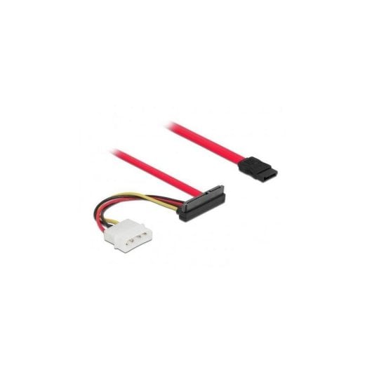Cable Delock SATA III 7 pines + Molex 4 pines con 22 pines 50 cm