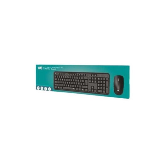 Clavier + Souris WE Sans-fil Silencieux Noir Bluetooth USB AZERTY