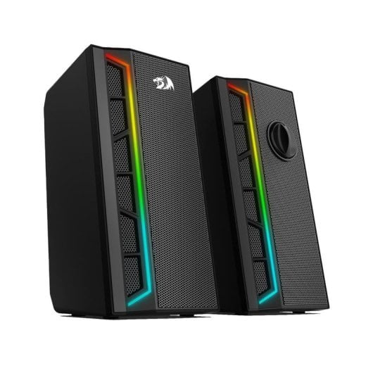 Haut-parleurs Redragon stéréo USB jack 3,5 mm 6 W avec éclairage RGB