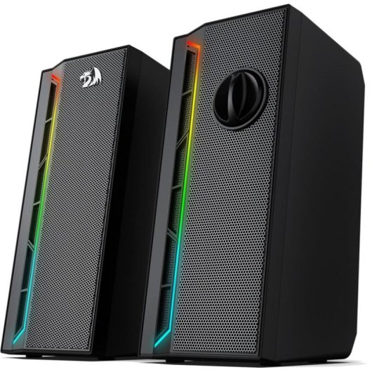 Haut-parleurs Redragon stéréo USB jack 3,5 mm 6 W avec éclairage RGB