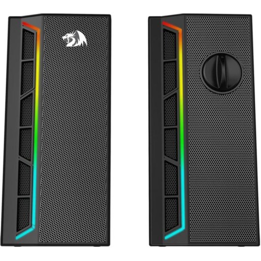 Haut-parleurs Redragon stéréo USB jack 3,5 mm 6 W avec éclairage RGB