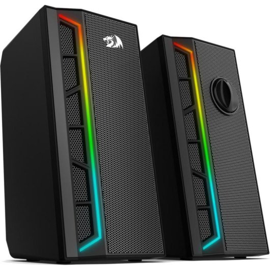 Haut-parleurs Redragon stéréo USB jack 3,5 mm 6 W avec éclairage RGB