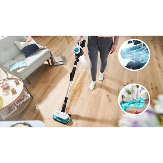 Aspiradora sin cable Bosch BCS71HYG4 23,5 W 40 min Fregado 0,3 L Blanco y negro