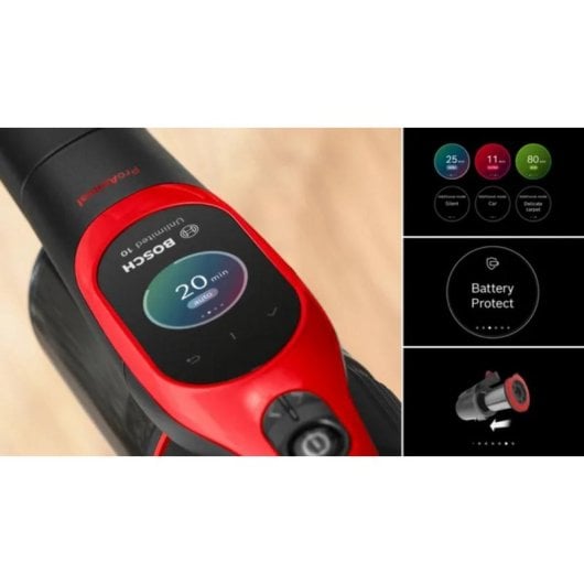 Akku Staubsauger Bosch BCS1041PET 23,5W 80 Min Haustier 0,4L Schwarz Rot