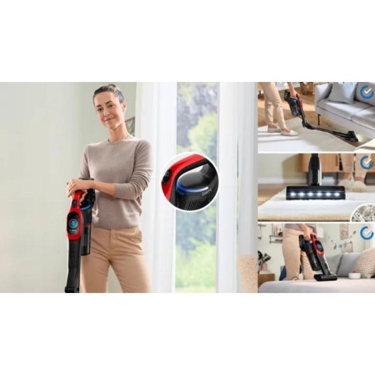 Akku Staubsauger Bosch BCS1041PET 23,5W 80 Min Haustier 0,4L Schwarz Rot