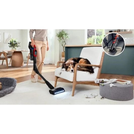 Akku Staubsauger Bosch BCS1041PET 23,5W 80 Min Haustier 0,4L Schwarz Rot