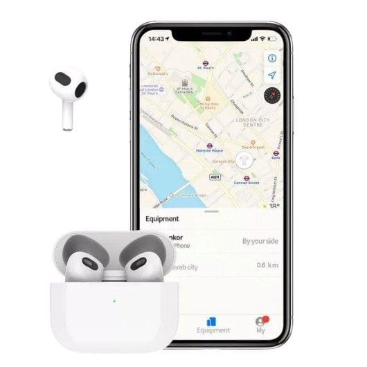 Ecouteurs Jellico AirBlue 3 sans fil Bluetooth 5.1 avec micro, blancs