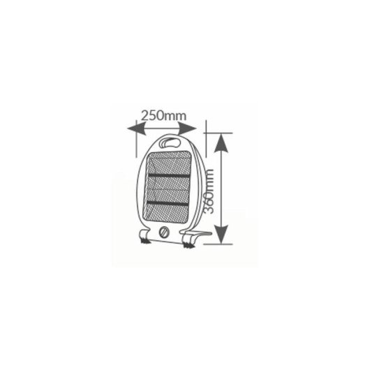Calefactor de cuarzo Bilake 800 W bajo consumo