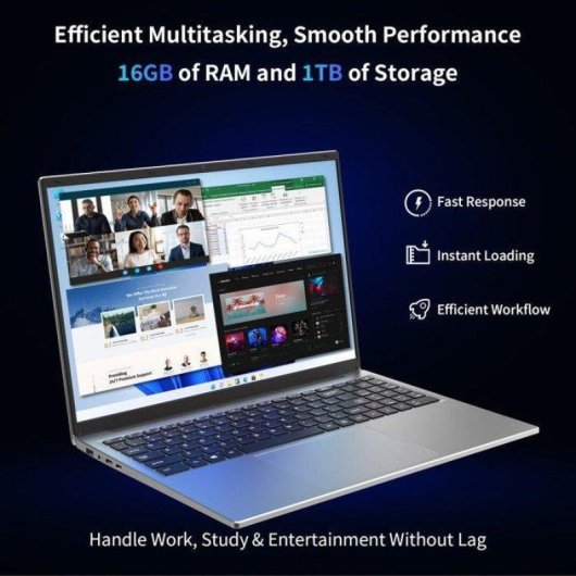Ordinateur portable Auusda T161n 16" Intel Core i3-1000NG4 16Go 1To SSD Intel Iris Plus Windows 11 Pro Français