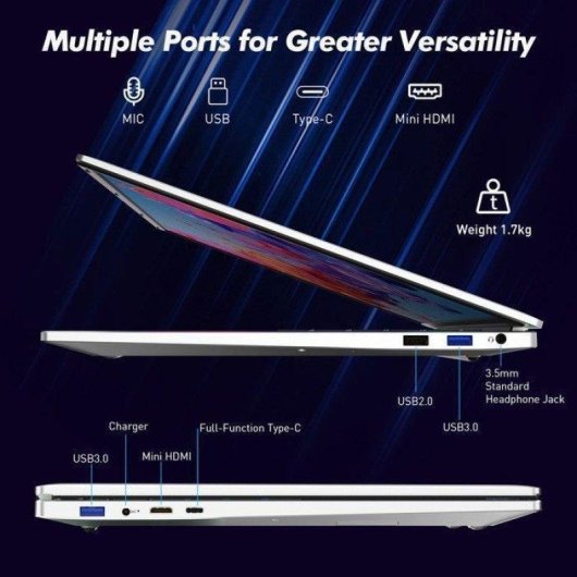 Ordinateur portable Auusda T161n 16" Intel Core i3-1000NG4 16Go 1To SSD Intel Iris Plus Windows 11 Pro Français