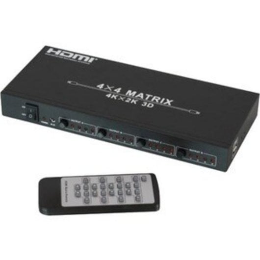 Matrice HDMI Lindy 38152 4 x 4 4K HDCP 2.2 avec telecommande