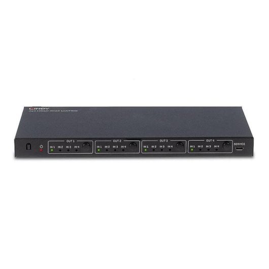 Matrice HDMI Lindy 38152 4 x 4 4K HDCP 2.2 avec telecommande