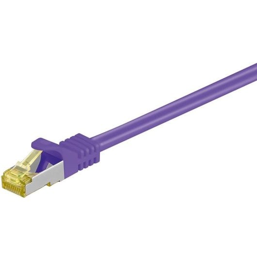 Netzwerkkabel Goobay RJ-45 CAT7 0,25 m S/FTP Lila