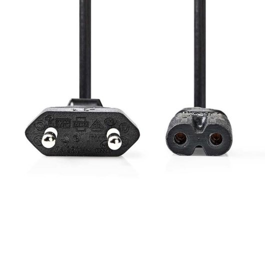 Cable d'alimentation Nedis CEGL11040BK20 2 m Noir