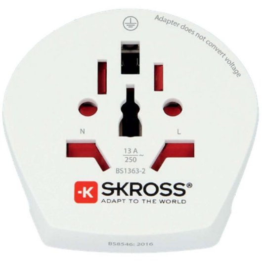 Universaladapter Skross 1.500211C-E 100-250 V 16 A Weiß