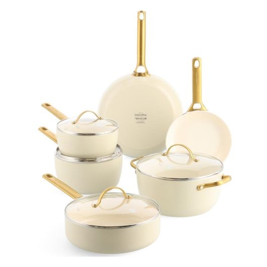 Batteria da cucina GreenPan Padova Reserve ceramica induzione 10 pezzi