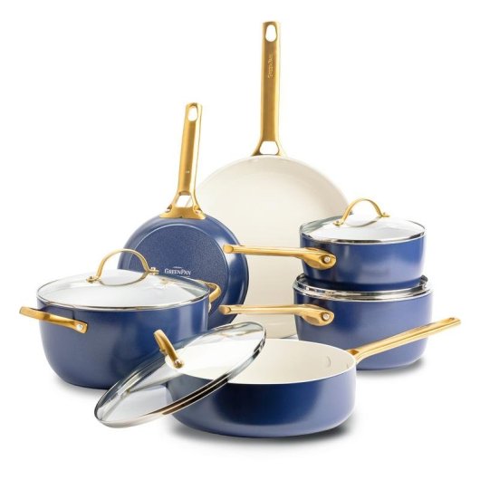Set pentole GreenPan Padova Reserve 10 pezzi blu