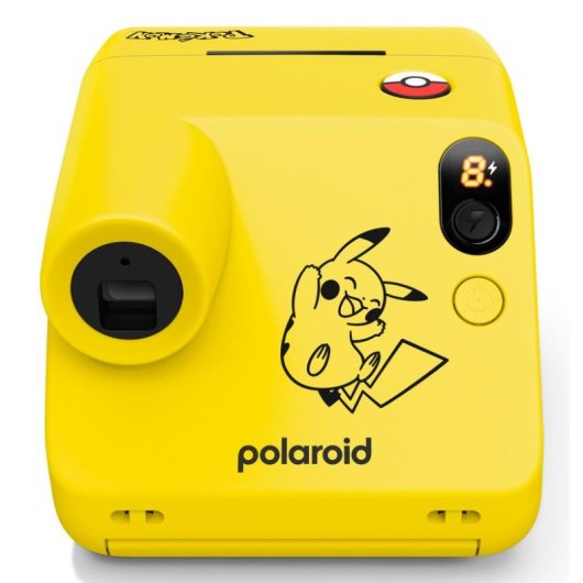 Cámara instantánea Polaroid Go Gen 3 Flash Pokémon Pikachu Amarilla y negra