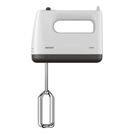 Batidora de mano AIWA Tesaberu 450 W 5 velocidades Turbo Varillas y ganchos amasadores