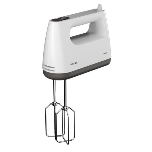 Batidora de mano AIWA Tesaberu 450 W 5 velocidades Turbo Varillas y ganchos amasadores