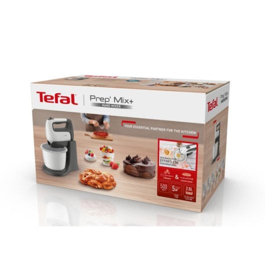 Batidora de repostería Tefal Prep'Mix+ HT4641 500 W 2,5 L 5 velocidades Turbo