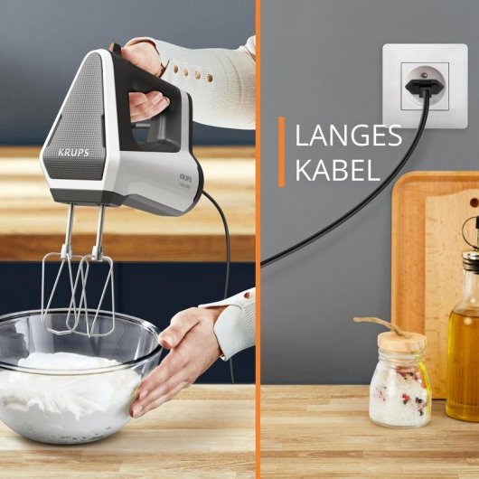 Batidora de mano Krups 3MIX 6000 600 W 5 velocidades Turbo
