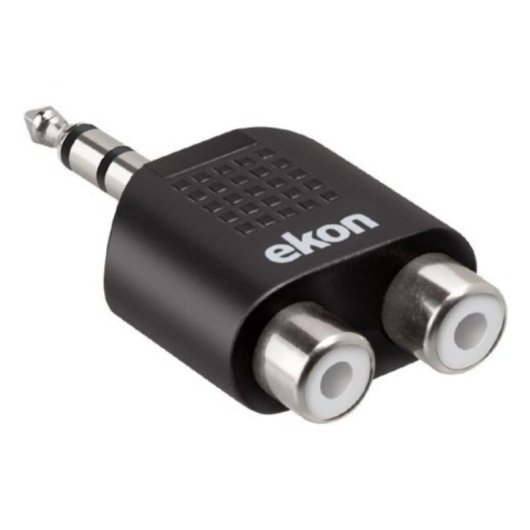 Cabo divisor de audio Ekon 3,5 mm RCA 100 mm