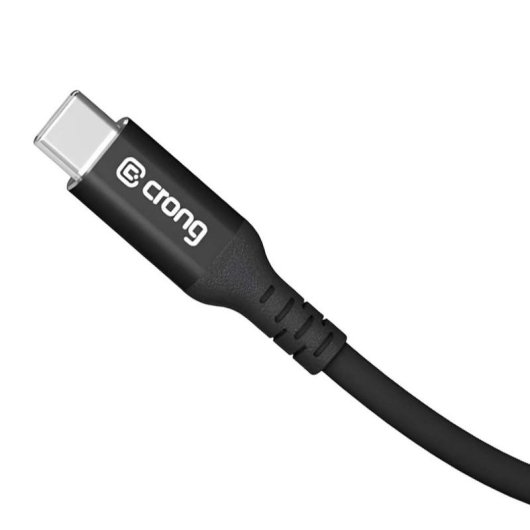 Kabel USB-C Crong Soft Link USB-C zu USB-C USB 3.2 Gen 2 100 W Schwarz 1,2 m