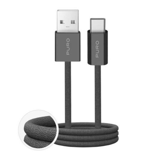 Cavo USB A a USB-C PURO 1,5 m USB 2.0 Grigio