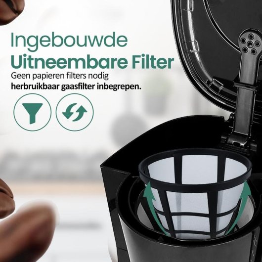 Caffettiera a goccia Emerio CME-125050 1 L 8 tazze antigoccia