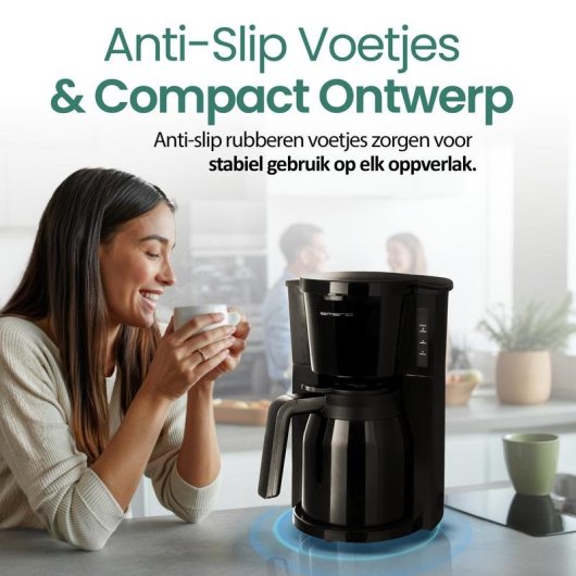 Caffettiera a goccia Emerio CME-125050 1 L 8 tazze antigoccia