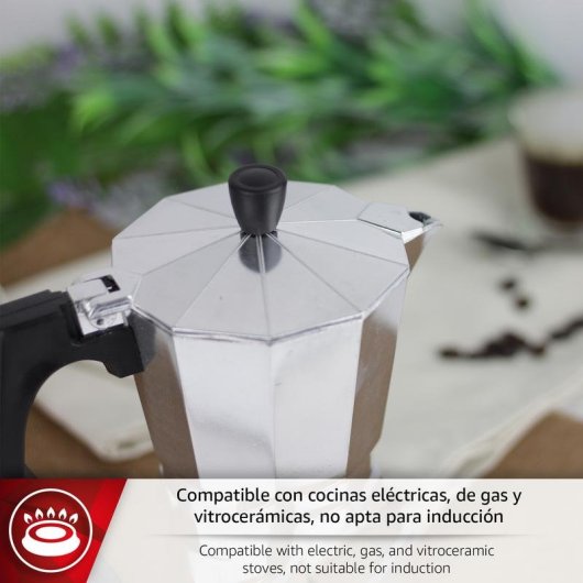 Cafetera Italiana Magefesa Kenia 9 Tazas de Aluminio