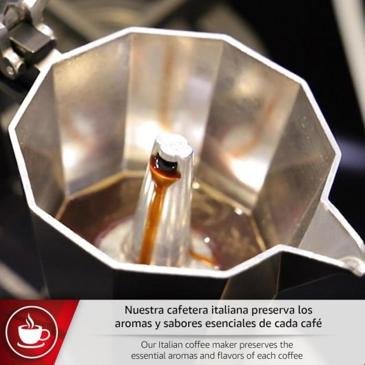 Cafetera Italiana Magefesa Kenia 9 Tazas de Aluminio