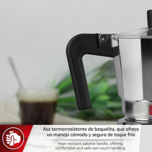 Cafetera Italiana Magefesa Kenia 9 Tazas de Aluminio