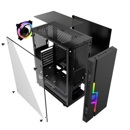 Case PC Gembird Fornax 2000 RGB Vetro temperato