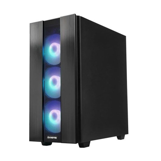 Caixa de PC Chieftec Hunter 2 Midi ATX Preto Vidro Temperado RGB