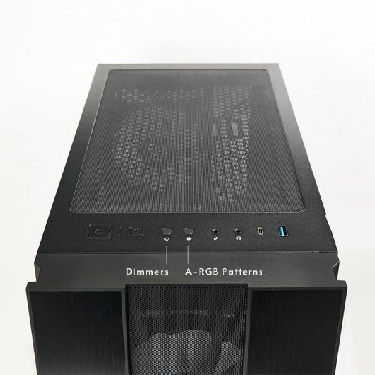 Caixa de PC Chieftec Hunter 2 Midi ATX Preto Vidro Temperado RGB