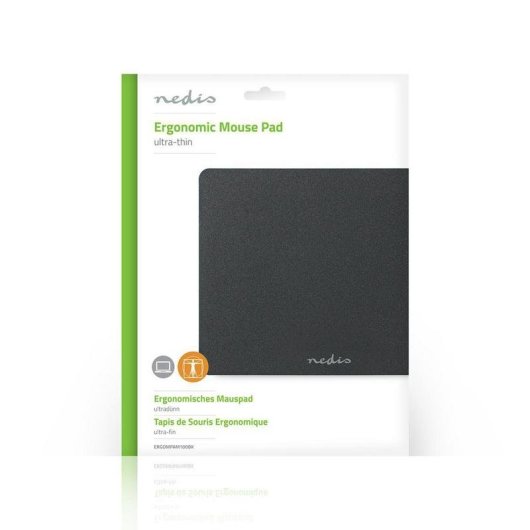 Tapis de souris Nedis ERGOMPAM100BK ultrafin 240x190 Noir