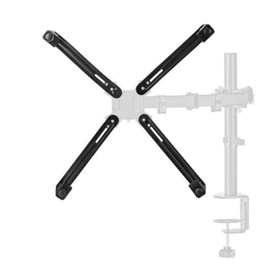 Nedis MMNVSA110BK VESA Adapter Monitorhalterung Tisch 13 bis 27" 75x75 bis 100x100 Max 8 kg